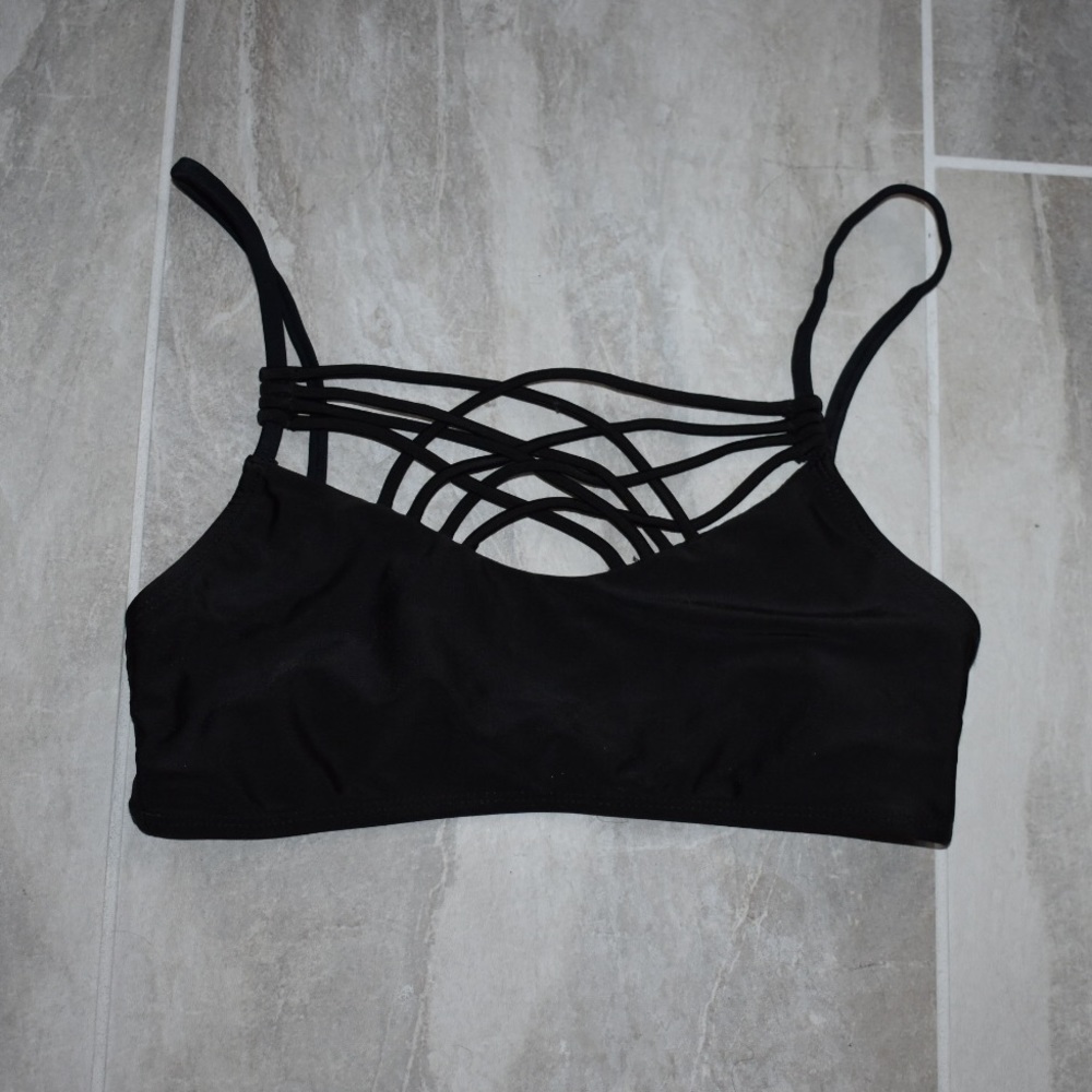 Black swim top